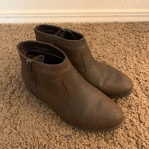 Brown booties